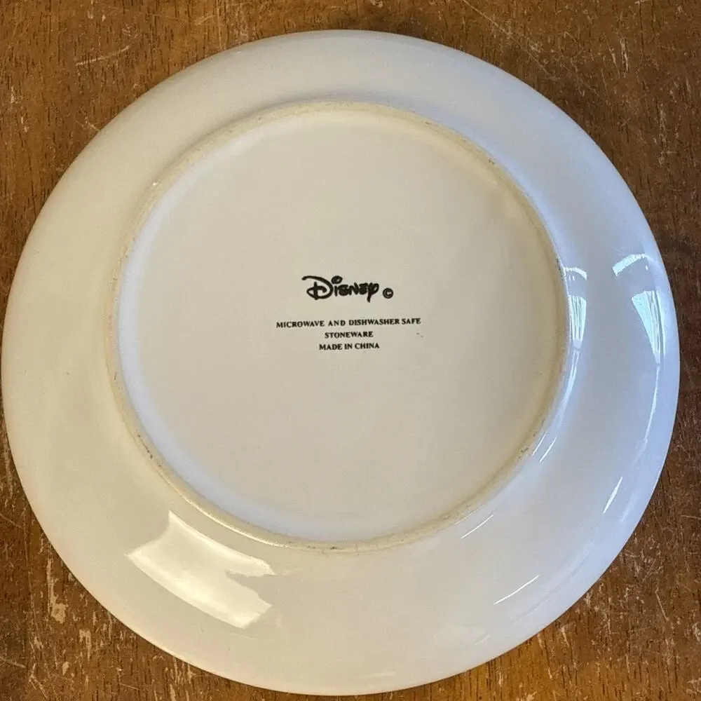 Vintage‎ Disney Minnie Mouse Veggie Vegetables Soup Saucer Small Plate Dish 7”